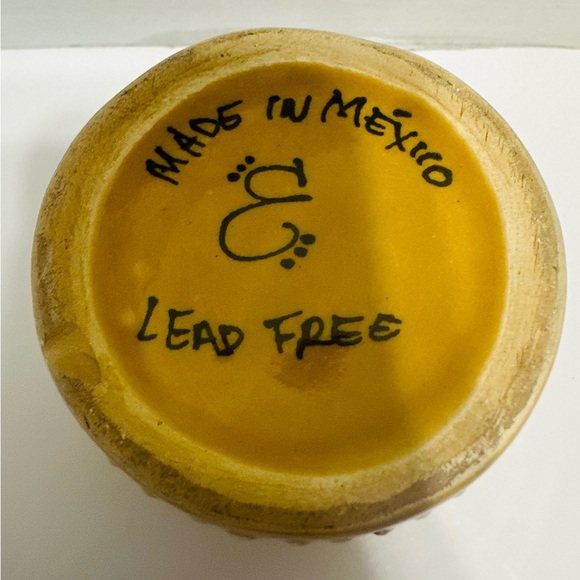 Authentic Mexican Mug Pottery Hand-made Hand-painted - Picture 6 of 6